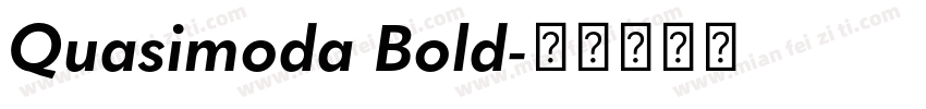Quasimoda Bold字体转换